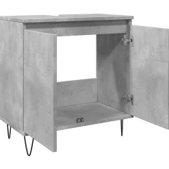 Vidaxl Armoire de bain gris béton 58x33x60 cm bois d'ingénierie