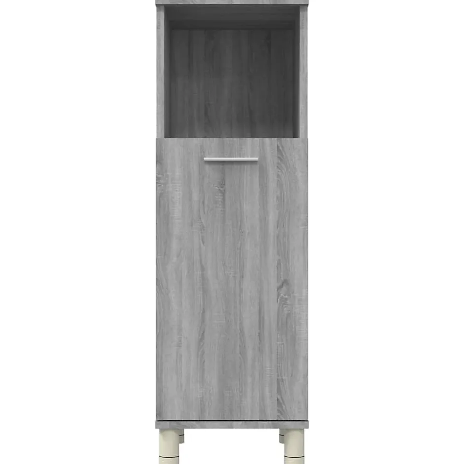 Vidaxl Armoire de bain Sonoma gris 30x30x95 cm Bois d'ingénierie* Meuble Wc