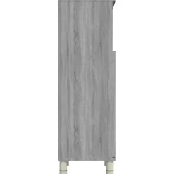 Vidaxl Armoire de bain Sonoma gris 30x30x95 cm Bois d'ingénierie* Meuble Wc