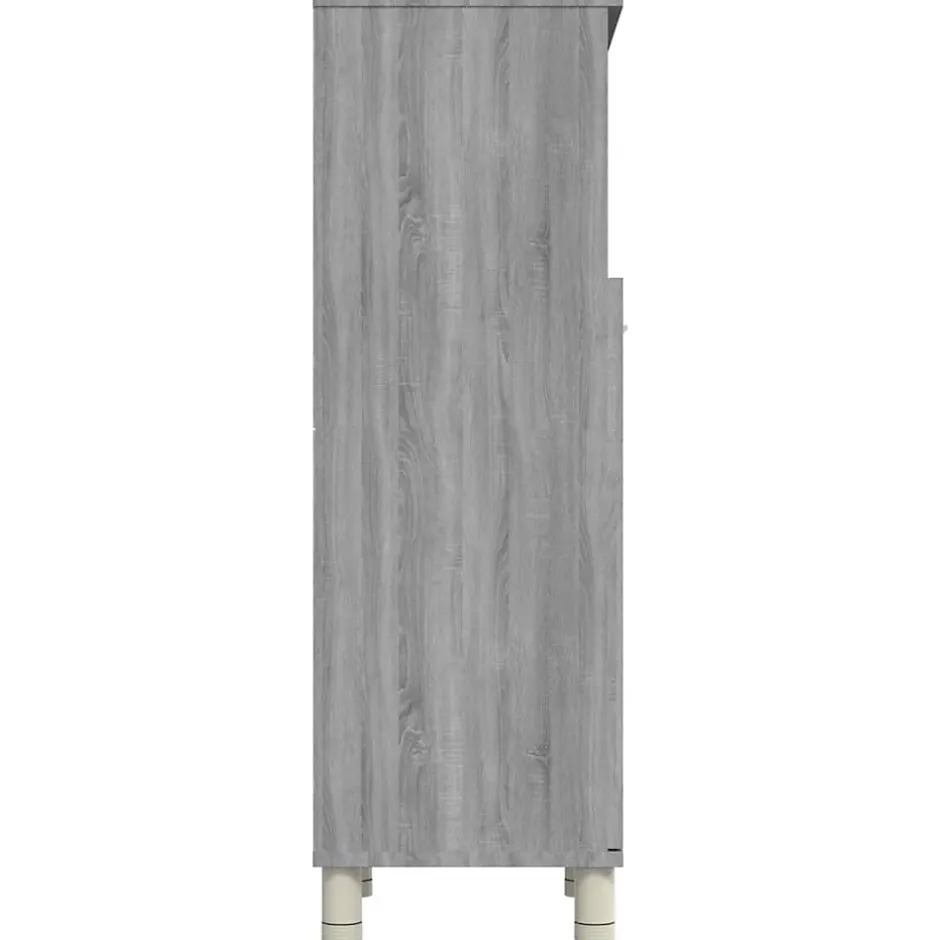 Vidaxl Armoire de bain Sonoma gris 30x30x95 cm Bois d'ingénierie* Meuble Wc