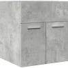 Vidaxl Armoire de lavabo de salle de bain gris béton 41x38,5x46 cm