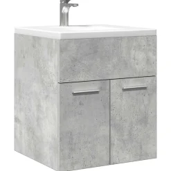 Vidaxl Armoire de lavabo de salle de bain gris béton 41x38,5x46 cm