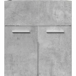Vidaxl Armoire de lavabo de salle de bain gris béton 41x38,5x46 cm
