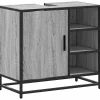 Vidaxl Armoire de lavabo de salle de bain sonoma gris 65x33x60 cm* Meuble Wc