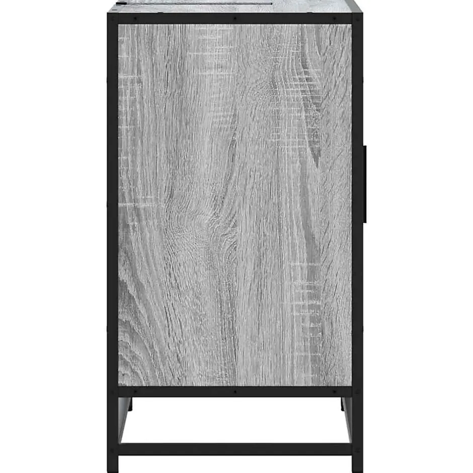 Vidaxl Armoire de lavabo de salle de bain sonoma gris 65x33x60 cm* Meuble Wc