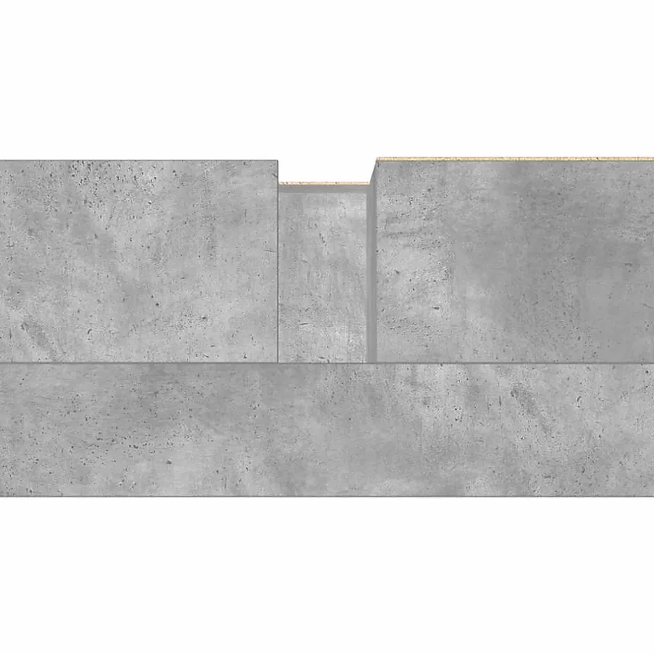 Vidaxl Armoire de lavabo de salle de bain gris béton 65x33x60 cm