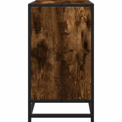 Vidaxl Armoire de lavabo de salle de bain chêne fumé 65x33x60 cm