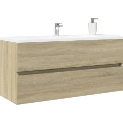 Vidaxl Armoire de lavabo de salle de bain chêne sonoma 100x38,5x45 cm* Meuble Wc