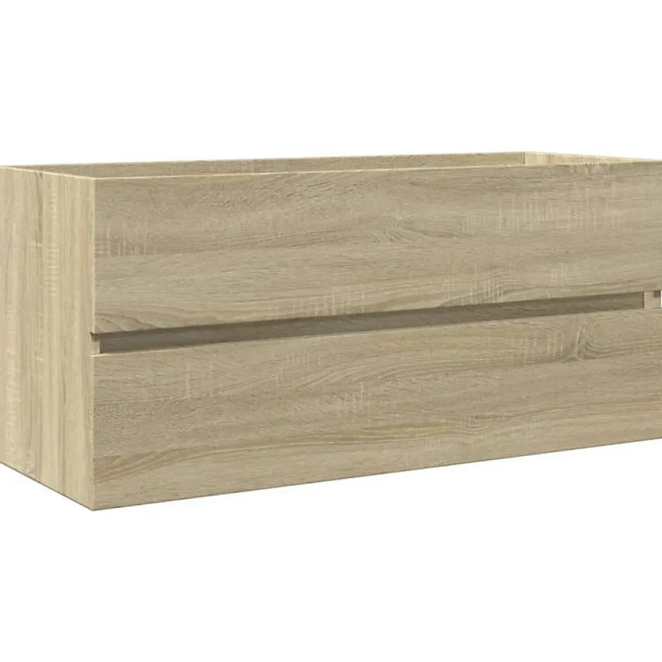 Vidaxl Armoire de lavabo de salle de bain chêne sonoma 100x38,5x45 cm* Meuble Wc