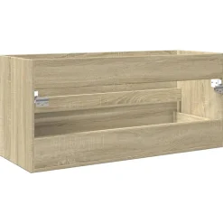 Vidaxl Armoire de lavabo de salle de bain chêne sonoma 100x38,5x45 cm* Meuble Wc