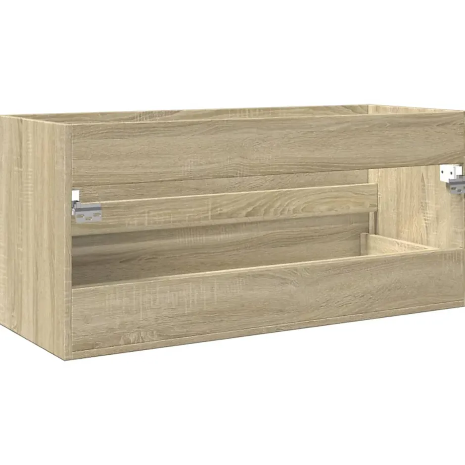 Vidaxl Armoire de lavabo de salle de bain chêne sonoma 100x38,5x45 cm* Meuble Wc