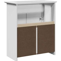 Vidaxl Armoire de lavabo de salle de bain BODO blanc 70x35x80 cm