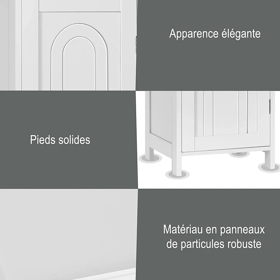 Giantex Armoire de Rangement pour Salle de Bain Meuble de Toilette sur Pied en MDF avec Tiroir et 2 Etagere Reglable a Hauteurs* Armoire De Salle De Bains|Meuble De Salle De Bains Faible Profondeur