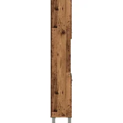 Vidaxl Armoire de salle de bain vieux bois 30x30x179cm bois ingénierie