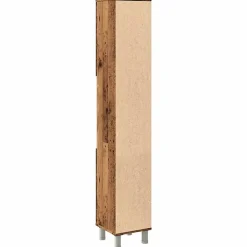 Vidaxl Armoire de salle de bain vieux bois 30x30x179cm bois ingénierie