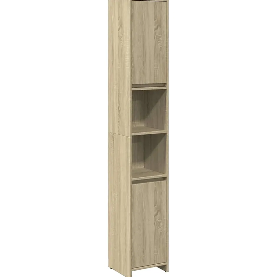 Vidaxl Armoire de salle de bain Chêne sonoma 30x30x183,5 cm Aggloméré