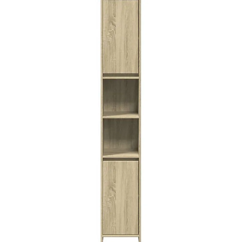 Vidaxl Armoire de salle de bain Chêne sonoma 30x30x183,5 cm Aggloméré