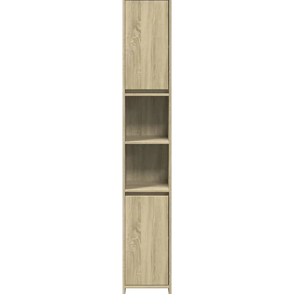 Vidaxl Armoire de salle de bain Chêne sonoma 30x30x183,5 cm Aggloméré