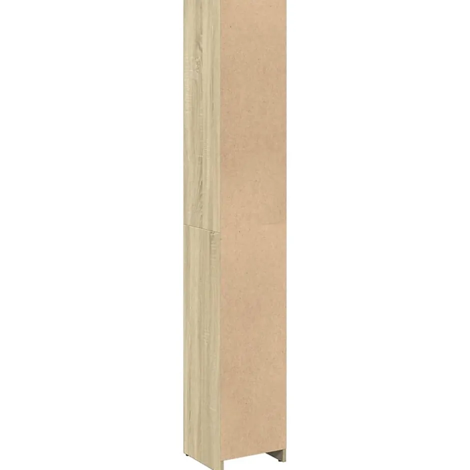 Vidaxl Armoire de salle de bain Chêne sonoma 30x30x183,5 cm Aggloméré