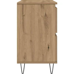 Vidaxl Armoire de salle de bain chêne artisanal bois d'ingénierie* Meuble Wc