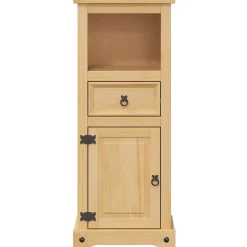 Vidaxl Armoire de salle de bain Corona 45x33x110 cm bois de pin massif