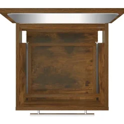 Vidaxl Armoire de salle de bain avec miroir Chêne fumé 41x38,5x48 cm* Meuble Wc