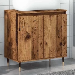 Vidaxl Armoire de salle de bain vieux bois 58x33x60 cm bois ingénierie