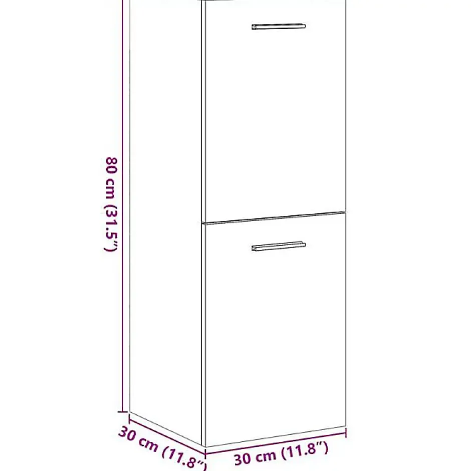 Vidaxl Armoire de salle de bain suspendue vieux bois bois d'ingénierie* Meuble Wc