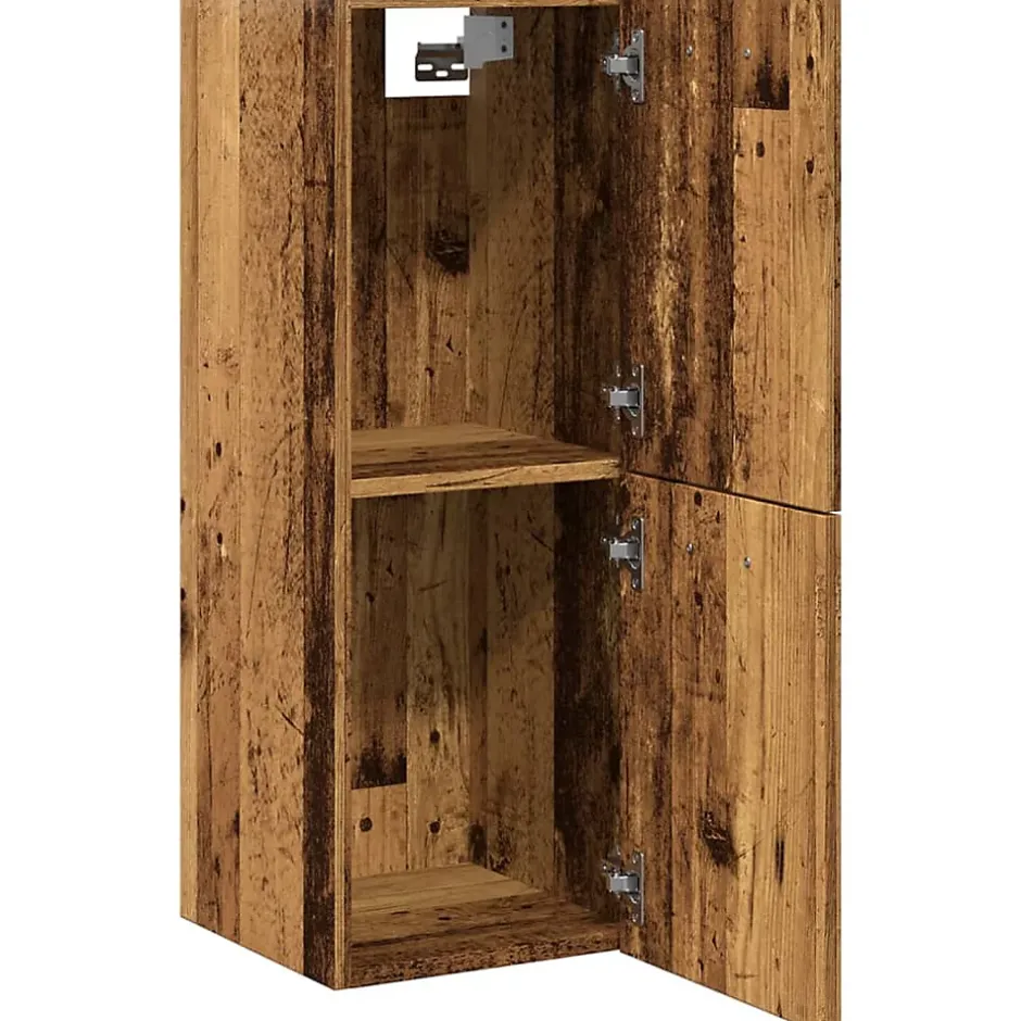 Vidaxl Armoire de salle de bain suspendue vieux bois bois d'ingénierie* Meuble Wc