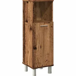 Vidaxl Armoire de salle de bain vieux bois 30x30x95 cm bois ingénierie* Meuble Wc