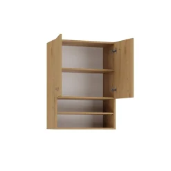 3xE Living Armoire de salle de bain pour machine à laver, 30 x 64 x 90 cm, chêne artisanal