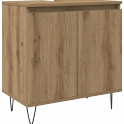 Vidaxl Armoire de salle de bain chêne artisanal 58x33x60 cm