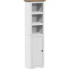 Vidaxl Armoire de salle de bain BODO blanc et marron 44x30x160 cm* Meuble Wc