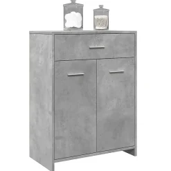 Vidaxl Armoire de salle de bain Gris béton 60x33x80 cm Aggloméré