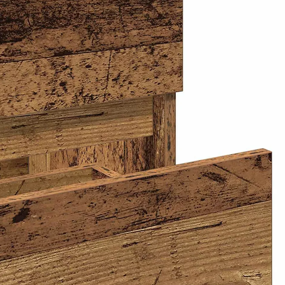 Vidaxl Armoire de salle de bain et miroir vieux bois bois d'ingénierie