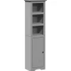 Vidaxl Armoire de salle de bain BODO gris 44x30x160 cm