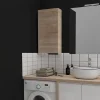 Planète Bain Armoire de salle de bain 40x80 décor chêne oak bordolino à suspendre