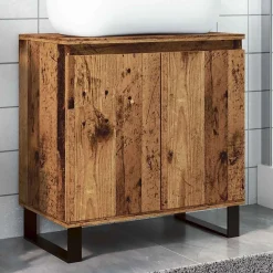 Vidaxl Armoire de salle de bain vieux bois 58x33x60 cm bois ingénierie* Meuble Wc