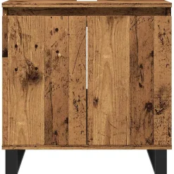 Vidaxl Armoire de salle de bain vieux bois 58x33x60 cm bois ingénierie* Meuble Wc