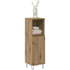 Vidaxl Armoire de salle de bain chêne artisanal 30x30x100 cm* Meuble Wc