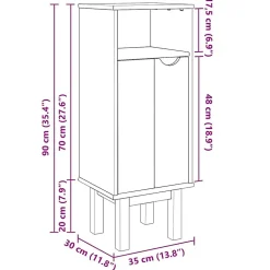 Vidaxl Armoire de salle de bain