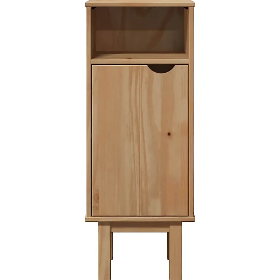 Vidaxl Armoire de salle de bain "OTTA" 35x30x90 cm bois massif de pin