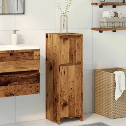 Vidaxl Armoire de salle de bain vieux bois 30x30x95 cm bois ingénierie