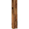 Vidaxl Armoire de salle de bain vieux bois 25x25x170cm bois ingénierie