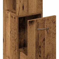 Vidaxl Armoire de salle de bain vieux bois 25x25x170cm bois ingénierie