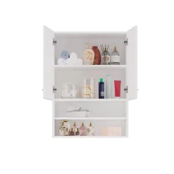 3xE Living Armoire de salle de bain pour machine à laver, 30 x 64 x 90 cm, blanc mat
