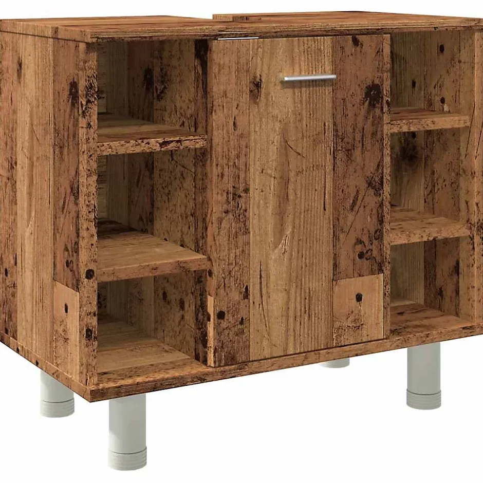 Vidaxl Armoire de salle de bain vieux bois 60x32x53,5 cm