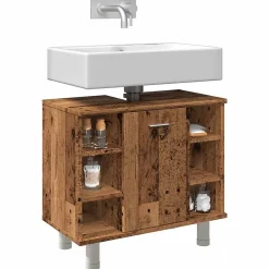 Vidaxl Armoire de salle de bain vieux bois 60x32x53,5 cm