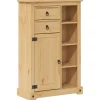 Vidaxl Armoire de salle de bain Corona 70x33x110 cm bois de pin massif