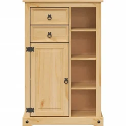 Vidaxl Armoire de salle de bain Corona 70x33x110 cm bois de pin massif